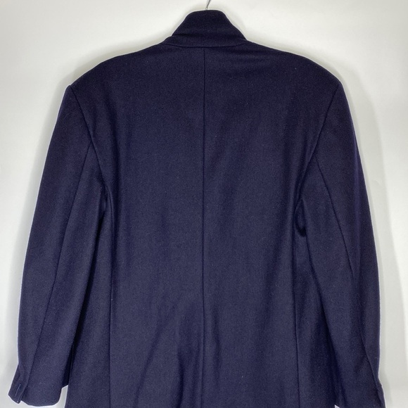 Vintage British Khaki By Robert Lighton Navy Blue Wool Blazer Jacket Size Small - Picture 5 of 9